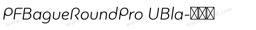 PFBagueRoundPro UBla字体转换